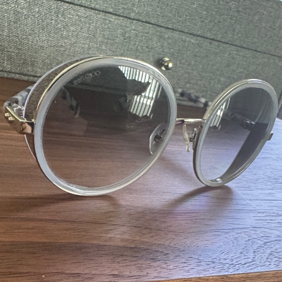 Jimmy Choo Silver and Gray Sunglasses - Picture 4 of 7